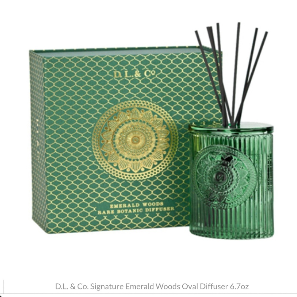 D.L. & CO. SIGNATURE EMERALD WOODS OVAL DIFFUSER 6.7OZ